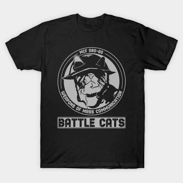 Battle Cats -Gray T-Shirt by shablamaflam